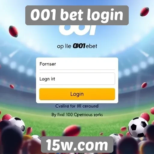 Processo de cadastro e login na 001 bet